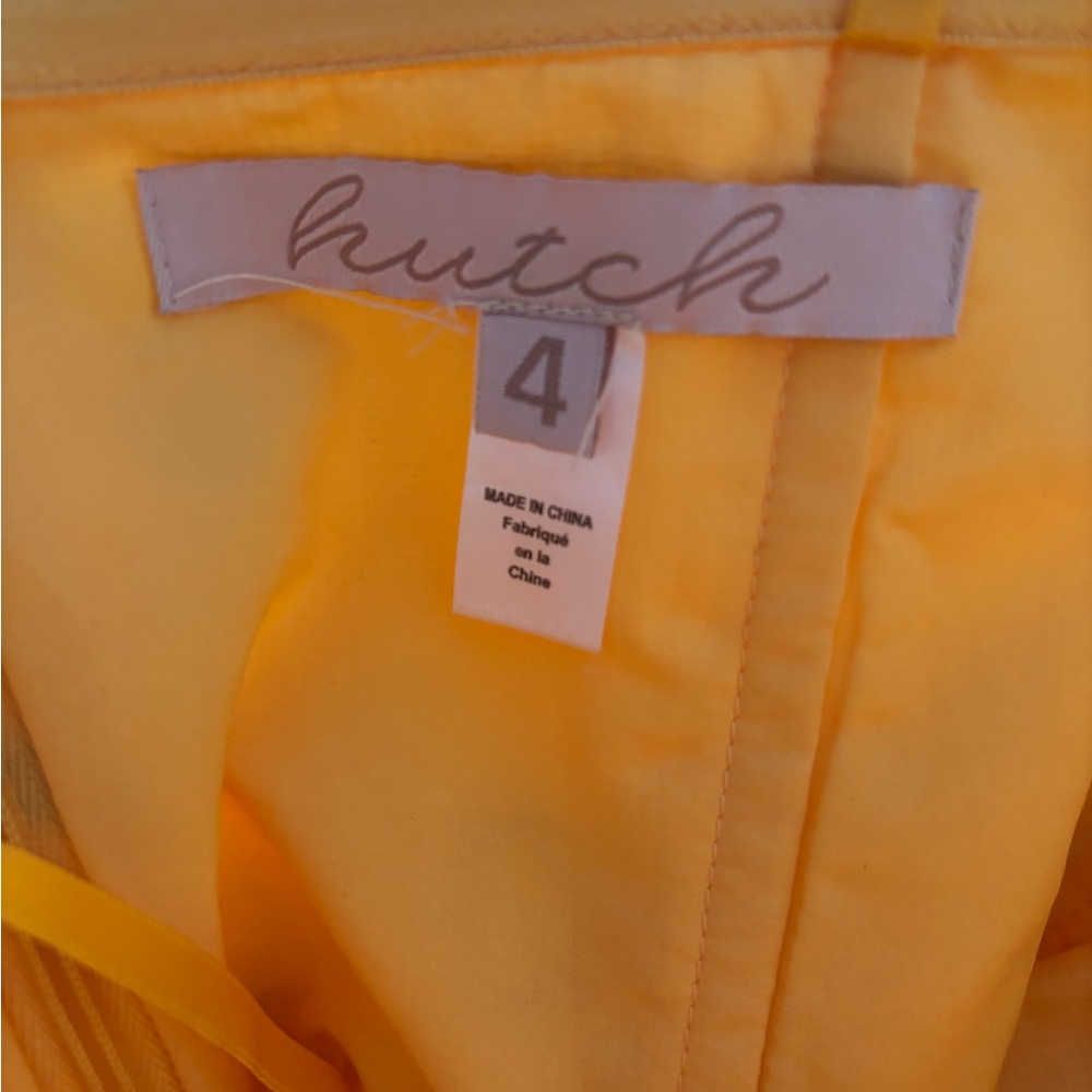 Hutch Anthropologie Yellow Floral Halter Dress - Picture 5 of 6